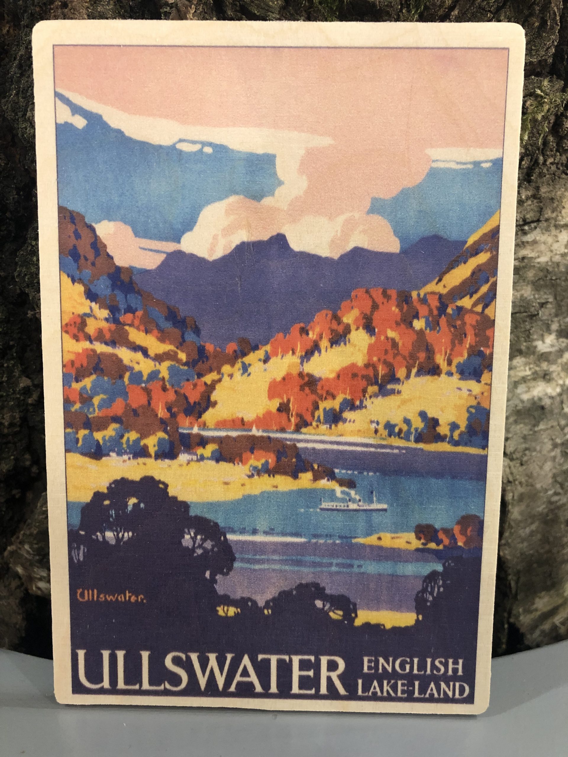 Wooden Postcard - Ullswater